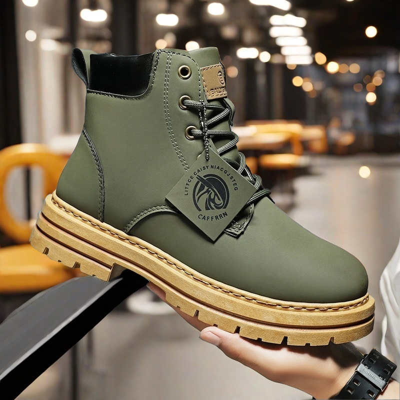 Fashion Plus Size Round Foot Unisex Running Shoes Mary Jane Men's Black Boot Men's Casual Sneakers Sports Vietnam Health Celebrity