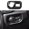 Carbon Fiber Style Headlight Switch Button Panel Trim For  Dodge Ram -2025