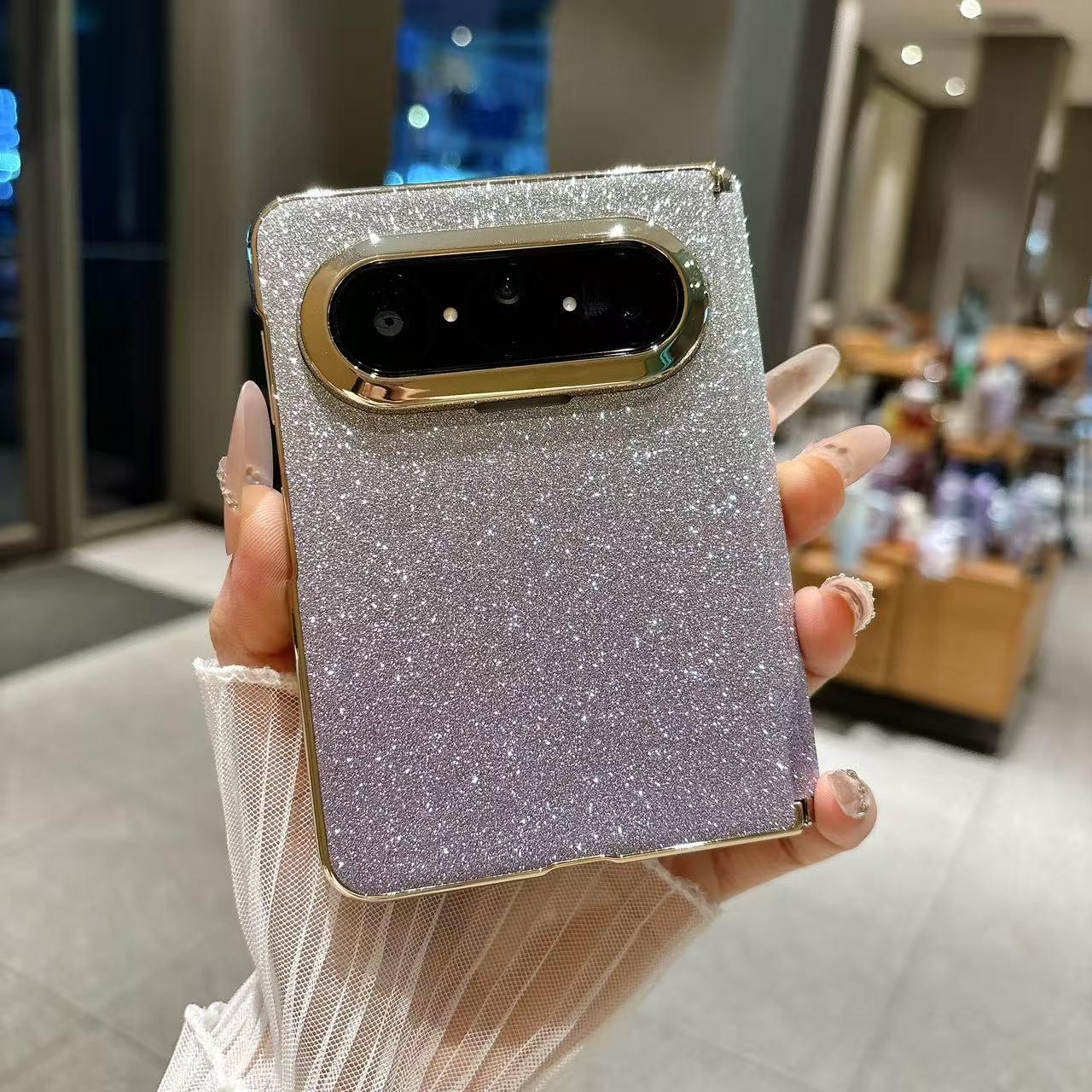 Electroplated Ultra-Thin Glitter Magnetic Case for MatePuraXMax Huawei Pura X Max
