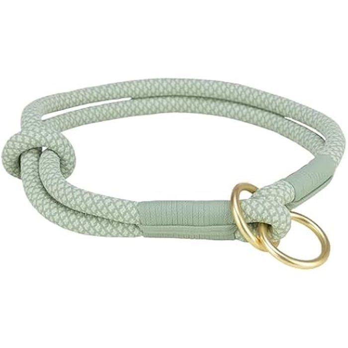 Collier anti-traction - TRIXIE - Vert sauge/menthe - Réglable - Durable - Design tendance