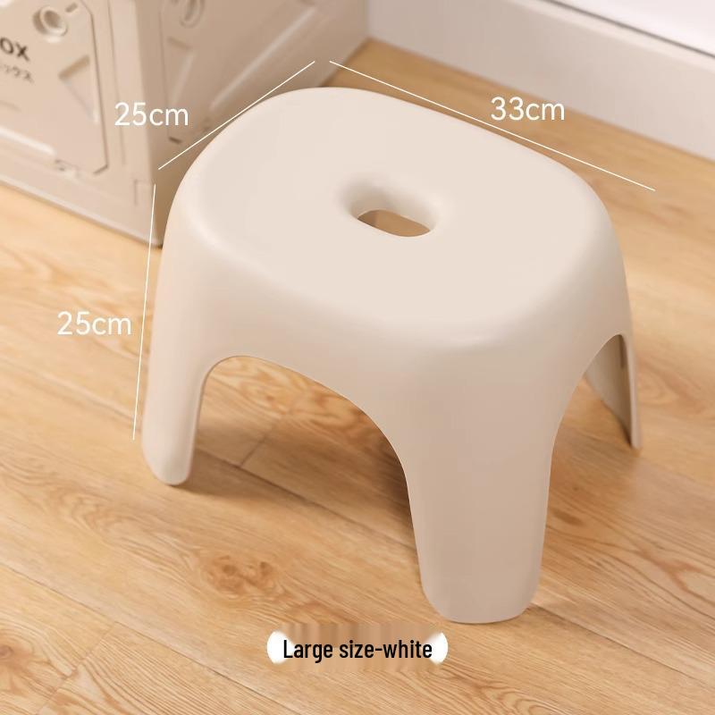 Durable Plastic Low Stool for Bath and Living Room