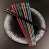 5/10 Pairs Janpanese Reusable Chopsticks Sushi Sticks For Food Noodles Alloy Chinese Korean Chopsticks Kitchen Tableware