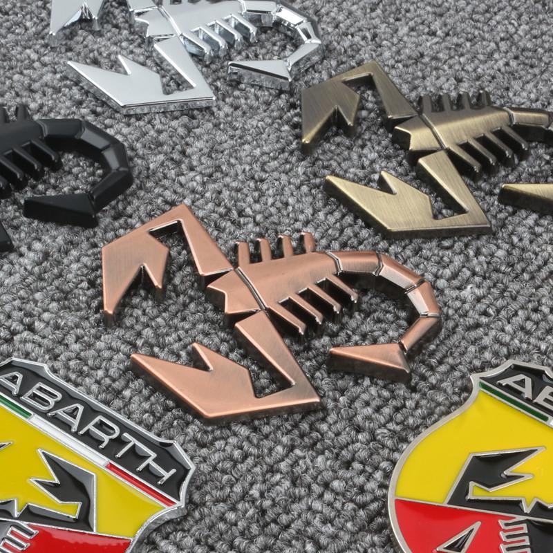 HOT Car 3D Metal Sticker Emblem Badge Decals Accessories Fiat Abarth 500 Tipo FR Punto Ducato Stilo Palio Bravo Pondo Viaggio