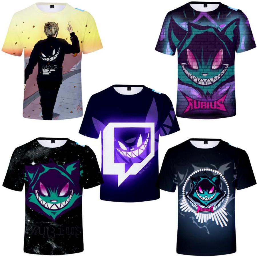 

Rubius Merch 3D Print T-shirt Men Women Kids Summer Fashion Casual T Shirt Cartoon Anime Harajuku Streetwear Tops & Tees XXL чорний