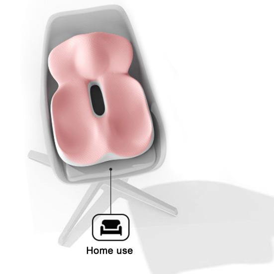 Sittepute med Ergonomisk Design Ryggstøtte Sklisikker Memoryskum Lett Bærbar Smertelindrende Sittepute