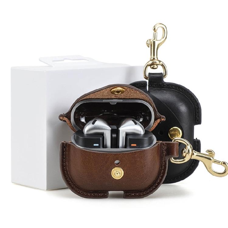 Shockproof Shell Headphone Sleeve Scratch Resistant Housing Antidust Washable Leather Cover Protective Case For Buds 3