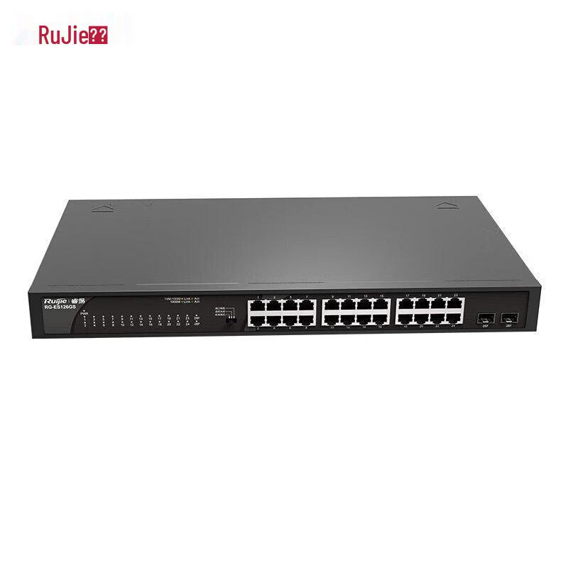 Ruijie 24-Port Gigabit Unmanaged Rackmount Switch with 2 SFP Ports