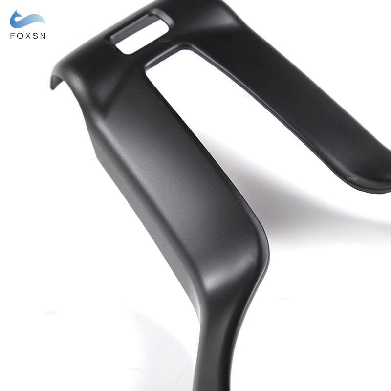 For BMW F Chassis F10 F11 F20 F22 F30 F32 F34 F36 F06 F12 F15 F16 Car ABS Matte Black Interior Steering Wheel Cover Frame Trim