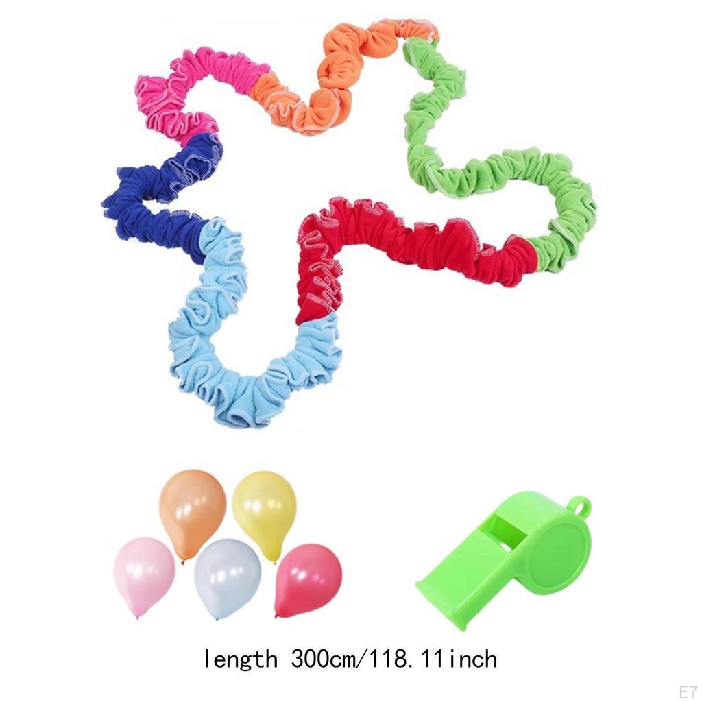Kids Cooperative Stretch Band Rally Ring Creative Movement Prop Entertainment Toy Rope for
