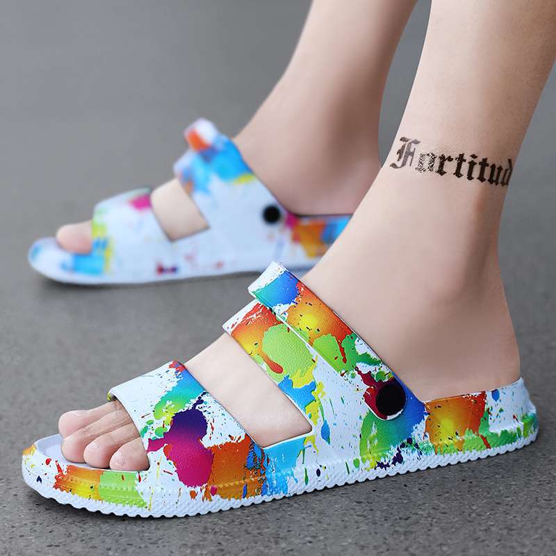 Slippers Men's Summer Wear Non-slip and Deodorant Dual-purpose Driving Sandals Men's Stepping On Shit Soft-soled Wear-resistant Sandals Men