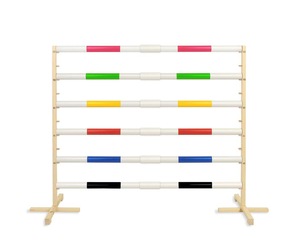 Jumping Obstacle for Hobby Horse 160cm, H-120 Cm, Black Beam