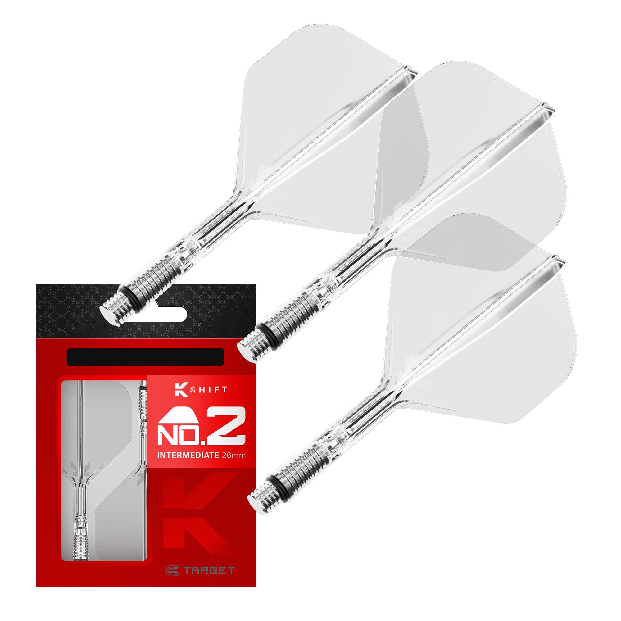 Target K-SHIFT FLIGHT K Shift Flight & Shaft System Shift Spin Base dart accessory NO2 standard clear 26mm