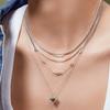 [Annia Haye] Geometric Onyx 925 Silver Necklace N059-05H