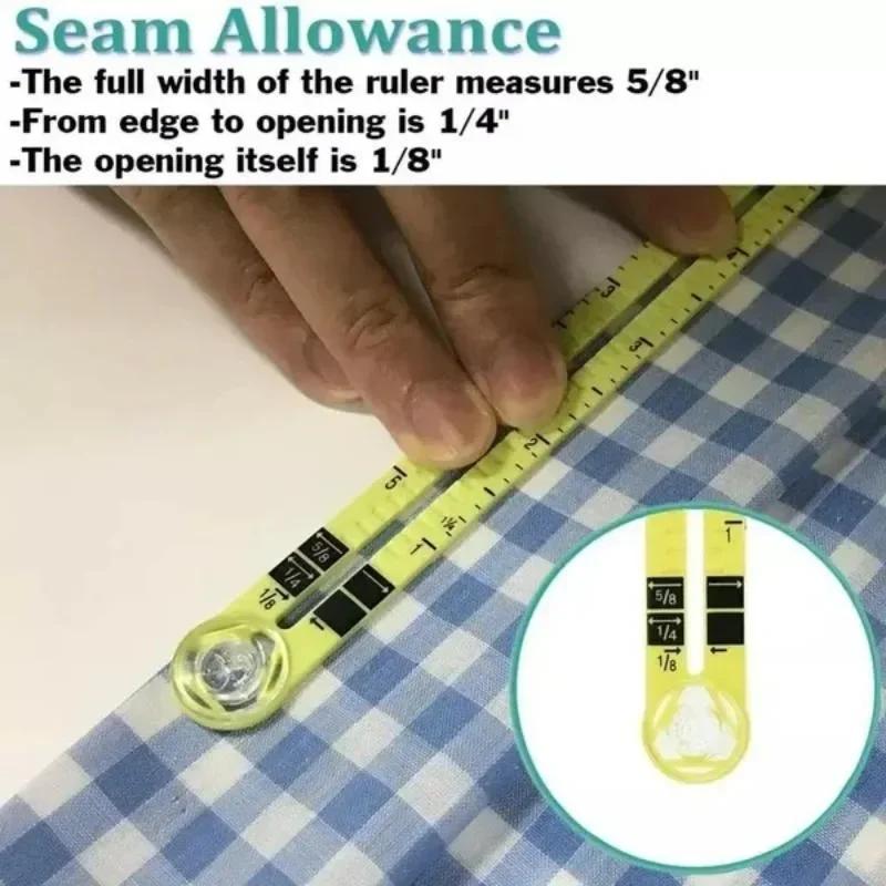 Sewing Seam Ruler Patchwork Quilting Tailor Ruler Sizer Helper Measuring Gauge Drawing Tools Measuring Tool Sewing Accessories