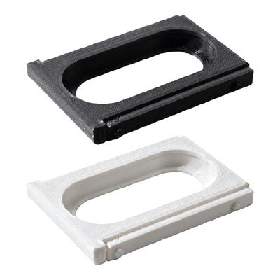Plastic Wearable Band Adapter, Integrated 3D-Printed Holder with Rectangular Form for Device Positioning In Daily Wear