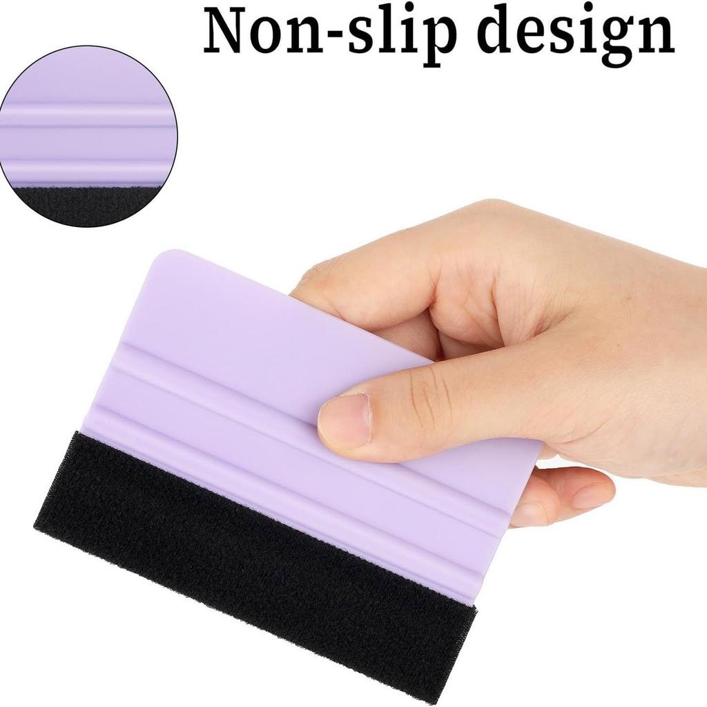 4 st Squeegee Filtkant Appliceringsverktyg för Toning av Bilfoliering Fönsterfilm Tapet Smidig Applicering på Olika Ytor