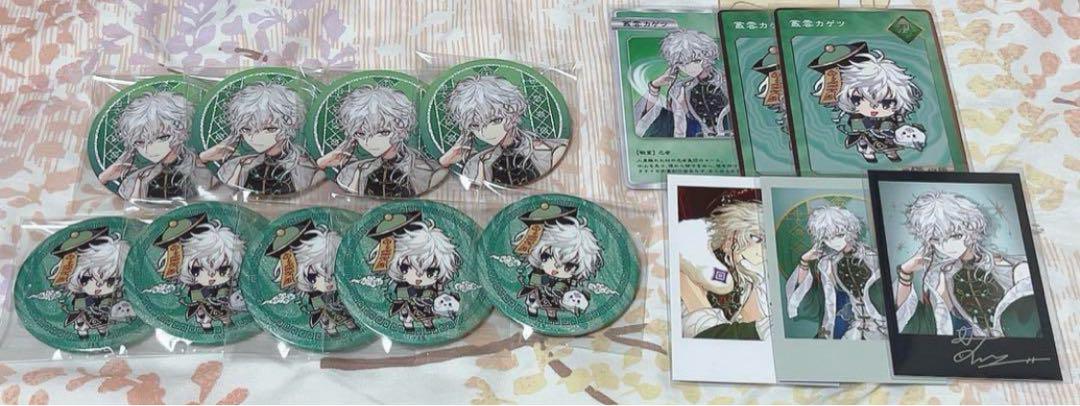 

[USED] Nijisanji Dytica 2nd Anniversary Instax Foil Stamped Can Badge Bonus: Kagetsu Murakumo