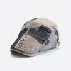 Retro Patchwork Plaid Duckbill Hat - Unisex Summer Sun Protection Flat Cap