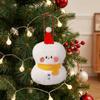 Santa Claus Christmas Tree Pendants Snowman Plush Keyring Fluzzy Christmas Keychain  Holiday