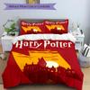 3pcs Harry Potter Bedding Set, Soft Polyester Duvet Cover and Pillowcases Machine Washable Seasons All Suitable 96