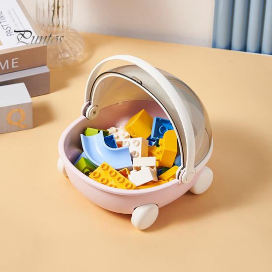 Organizador de caja de almacenamiento con gran capacidad de carga, resistente al polvo, gran capacidad, bonito diseño de cuna, contenedor de almacenamiento de artículos diversos