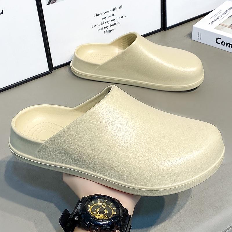 Mens Summer Slippers Non-slip Oil-resistant Chef Shoes Kitchen Shoes for Men Nurse Work Shoe Casual EVA Lightweight Soft Clogs