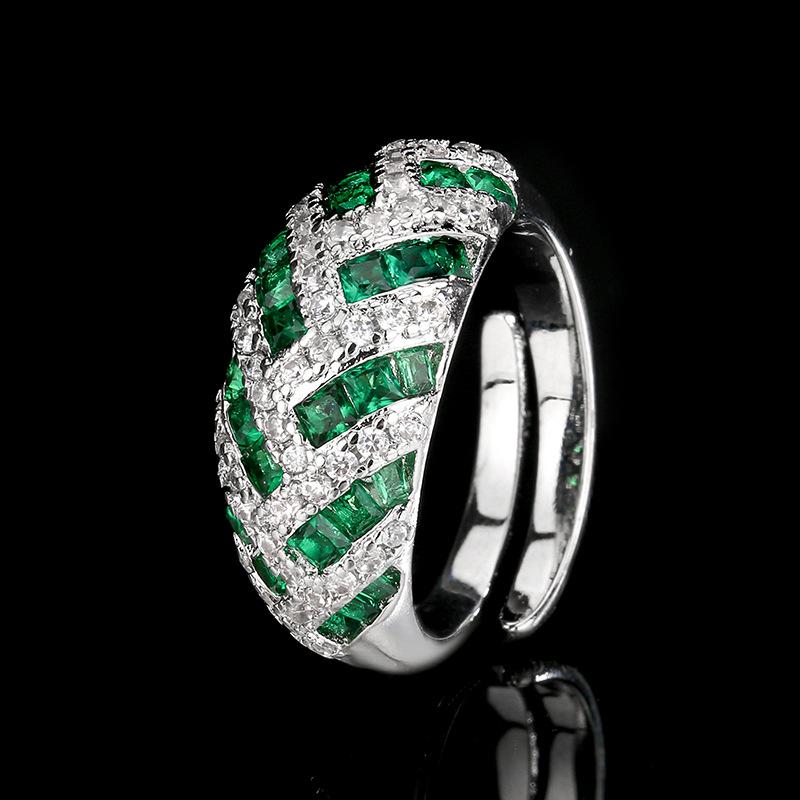 

Jewelry Copper Bottom Gold-Plated Simulation Red Corundum Ring Retro Wind Diamond Ring