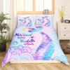 Rose Puppy Three-Piece Quilt Cover 3D Digital Printing Bedding Set Bed Cover