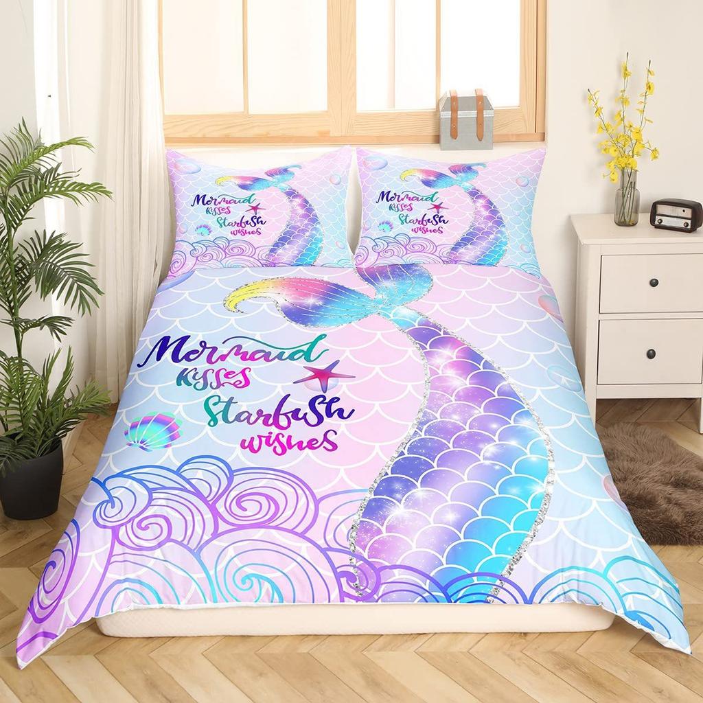 Rose Puppy Three-Piece Quilt Cover 3D Digital Printing Bedding Set Bed Cover