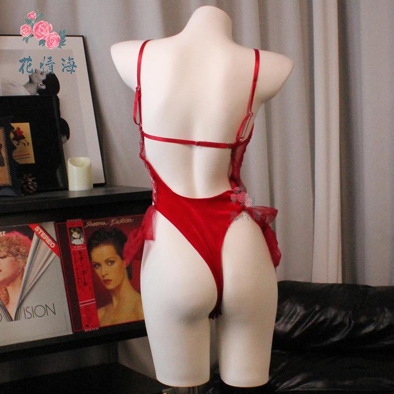 Sex lingerie sexy pure desire style burgundy catwoman open file temptation