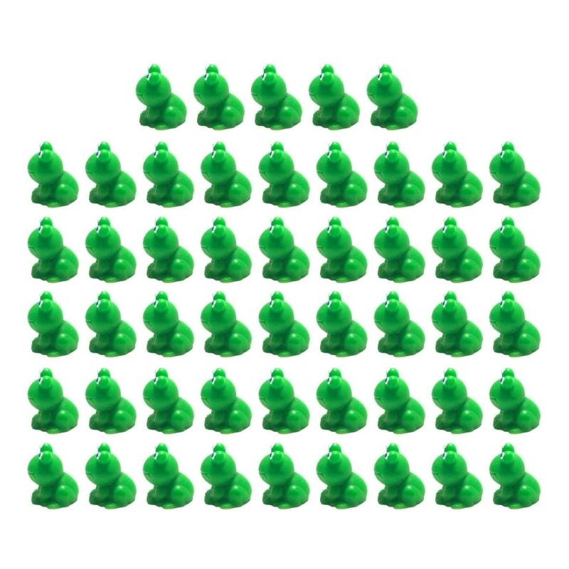 50Pcs Miniature Resin Frog Figurines Miniature Landscape Miniature Garden Frog Ornaments Frog DIY Craft Decorative Ornaments