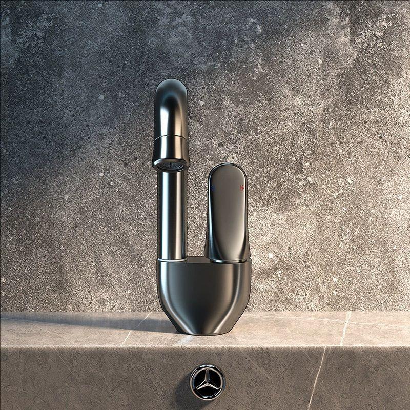 Brass Basin Faucet 720° Rotating Bathroom Sink Faucet Mixer Deck Mounted Water Tap Shower Head Aerators Plumbing Tapware