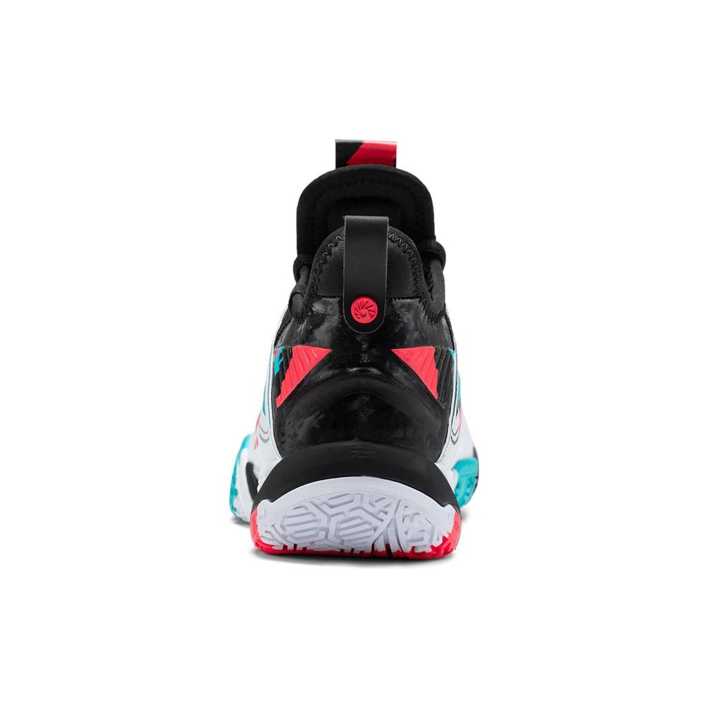 Li Ning Ground Flying 2 Pro Fabric Synthetic Leather Non-Slip Wear-Resistant Breathable Mid-Top Badminton Shoes Unisex Sneaker AYAT003-2