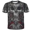 Skull Skull 3D Streetwear T-shirt Costumes Polyester Black New