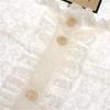 Gucci 42 Long Sleeve Shirt white/White cotton/Nylon Women