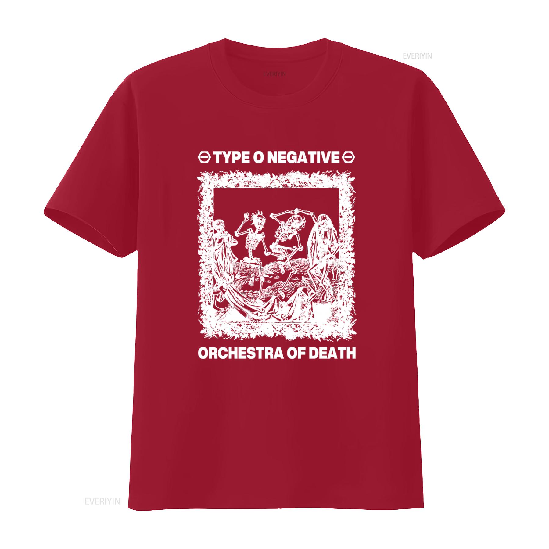 Vintage 1990s Type O Negative Orchestra Of Death T Shirt U3146 vintage Washed Unisex Soft Versatile Breathable Slightly homme S
