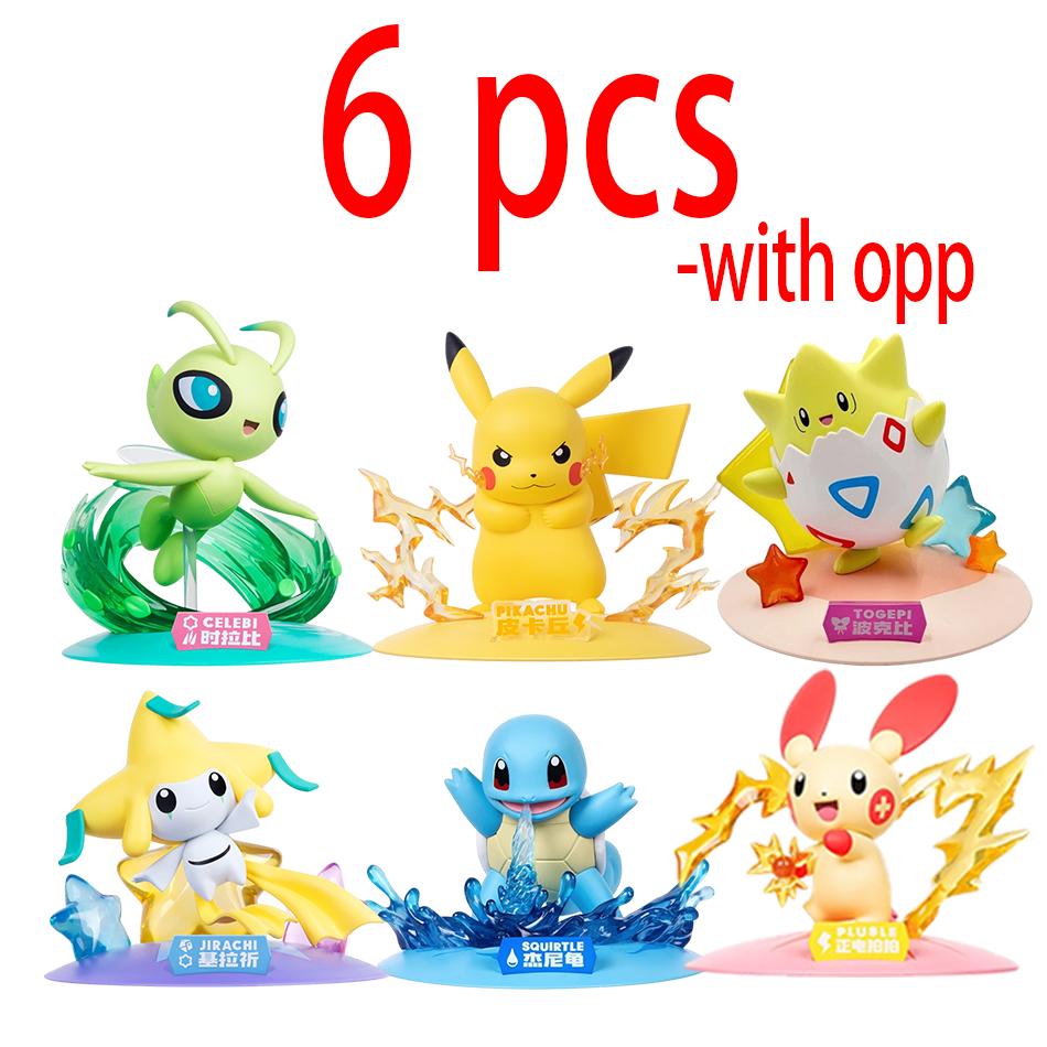 12Patterns Pok  mon Action Dolls Pikachu Blind Box Anime Models Desktop Decorations Pok  mon Toys Children's Birthday Gifts