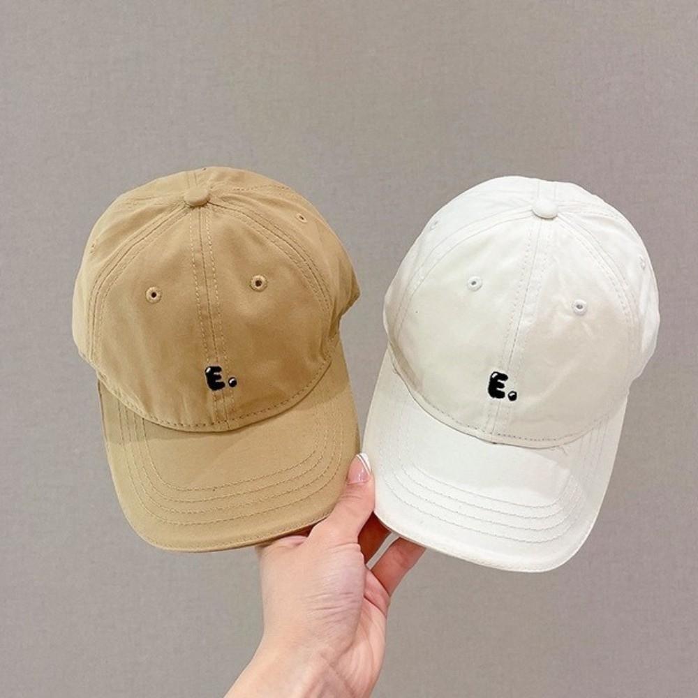 Letter Embroidered Toddler Peaked Cap Solid Color Kids Sun Hats Children Visor Cap Outdoor Travel