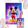Diamond Painting Kit Mickey Mouse Rainbow Sparkle 5D DIY Diamond Art Home Bedroom Wall Decor for Adults and Beginners
