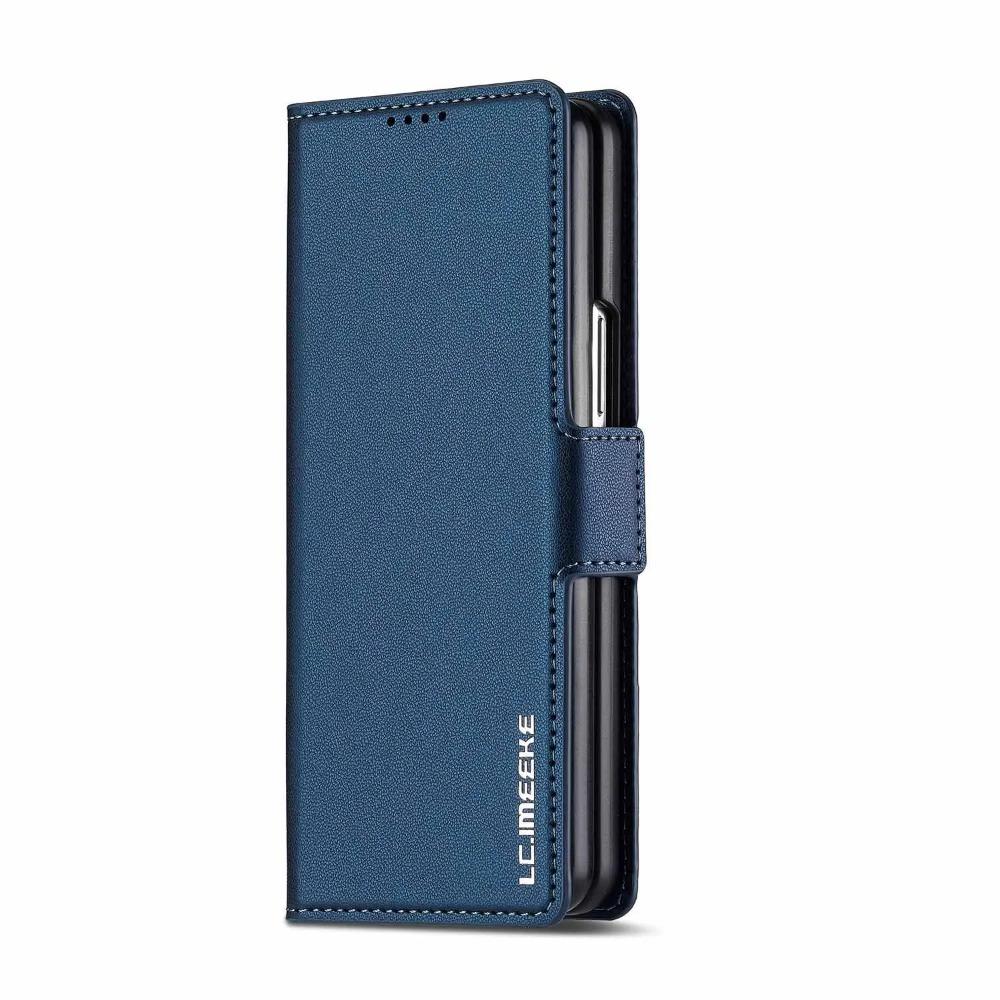 Retro Pure Color Magnetic Leather Case For Samsung Galaxy Z Fold 7 6 5 4 3 Shockproof Card Bag Holder Pocket Cover With Pen Slot