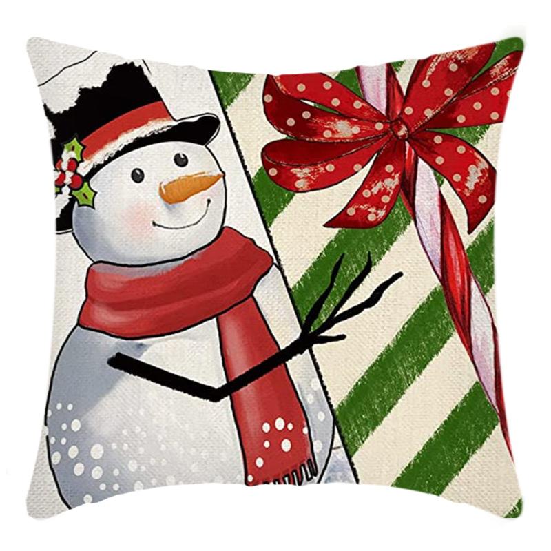 Weihnachts-Überwurf-Kissenbezug Heimdeko Weihnachtsgeschenk Kissen Sofakissenbezug Kissenbezug