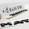 For Mercedes Benz 4MATIC Fender Side Badge Rear Trunk Emblem Decals ABS Car Styling Logo 4 MATIC Auto Sticker Accessories LJ6