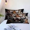 Tiger pattern 3D Printed Duvet Cover Wildlife Theme Soft Comfortable Bedding Set For Teens Adults Quilt Cover Set Pillowcases
