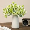 Artificial Camellia Flocked Camellia Silk Camellia Flowers Adjustable Wire Stems