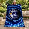 Edmonton Oilers blanket Flannel Blanket Soft Cozy Plush Throw for Sofa Bed Lightweight Home Decoration Gifts for Christmas various holidays