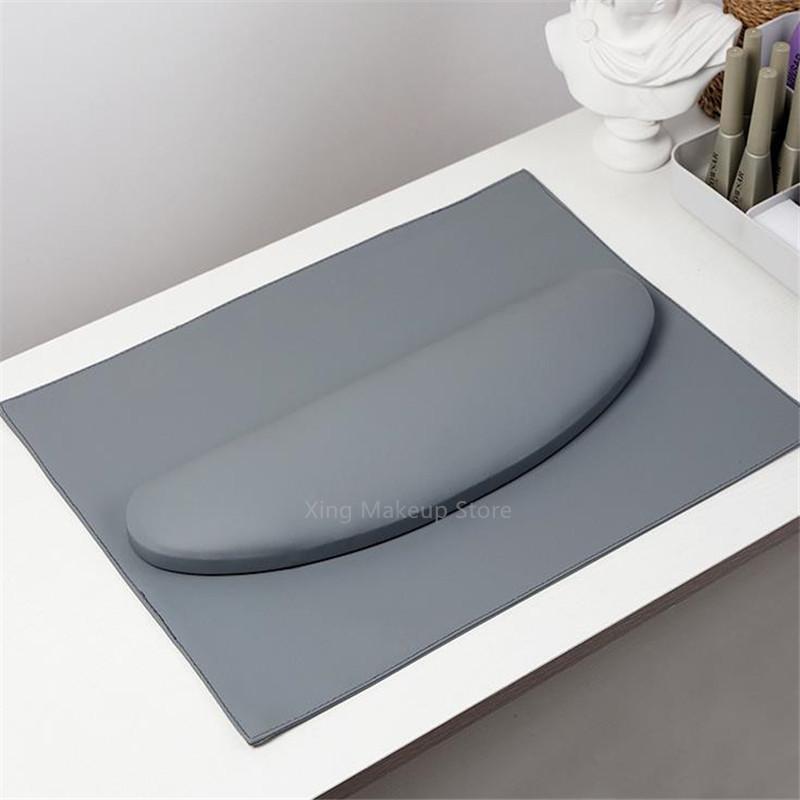 New Simple PU Leather Curved Nail Hand Pillow Set Rest Pillow Arm Rest Cushion Holder Arm Rests Nail Art Stand Manicure Tools 4#