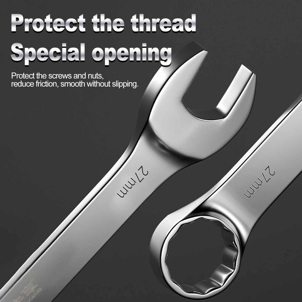 6-14mm Wrench Ratchet Wrench Torque Universal Wrench Automotive Maintenance Tools Fixed Spanners Ratchet Wrench Hand Tool