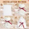 Baby Shower Favors for Kids Plush Bear Keychains with Organza Bags Towels Thank You Tages for Baby Shower Party Supplies