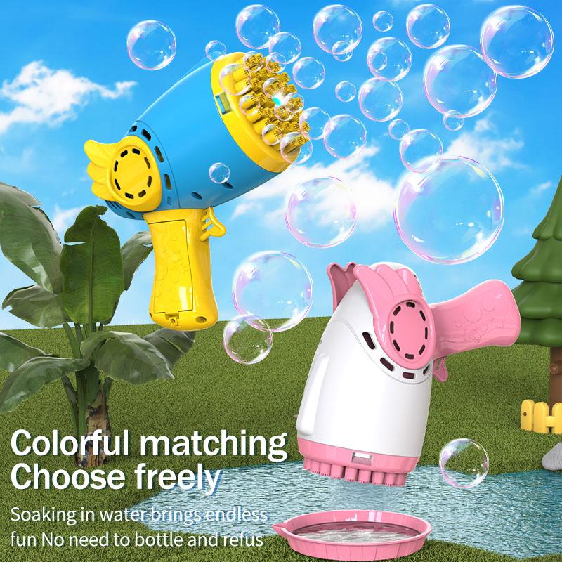 Internet-Famous Angel Bubble Gun, 40-Hole Bubble Output, Automatic Bubble Machine, Party Atmosphere Must-Have