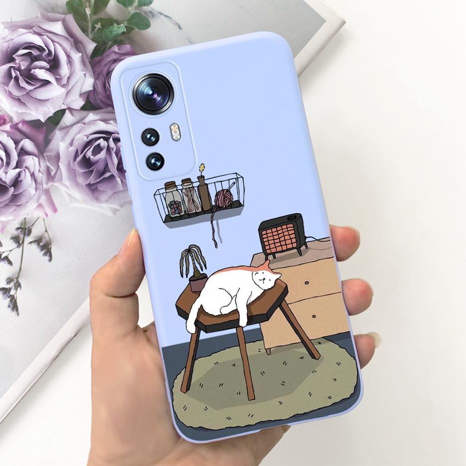 For Xiaomi Mi 12 Lite 5G Case Cute Fashion Cartoon Cover Soft Silicone Phone Case For Xiaomi Mi 12 12X Mi12 Pro 5G Fundas Bumper